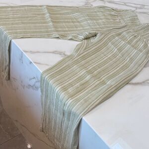 Billabong Light Green Striped Joggers